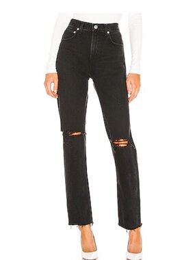 Agolde Cherie High Rise Straight Jean in Distortion